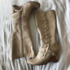 Tall tan boots